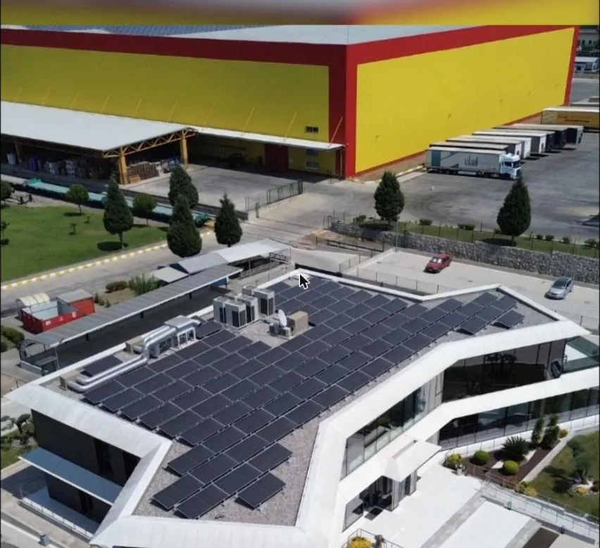 Leo Solar 50 kW on-grid · lojistik firması ofis çatısı